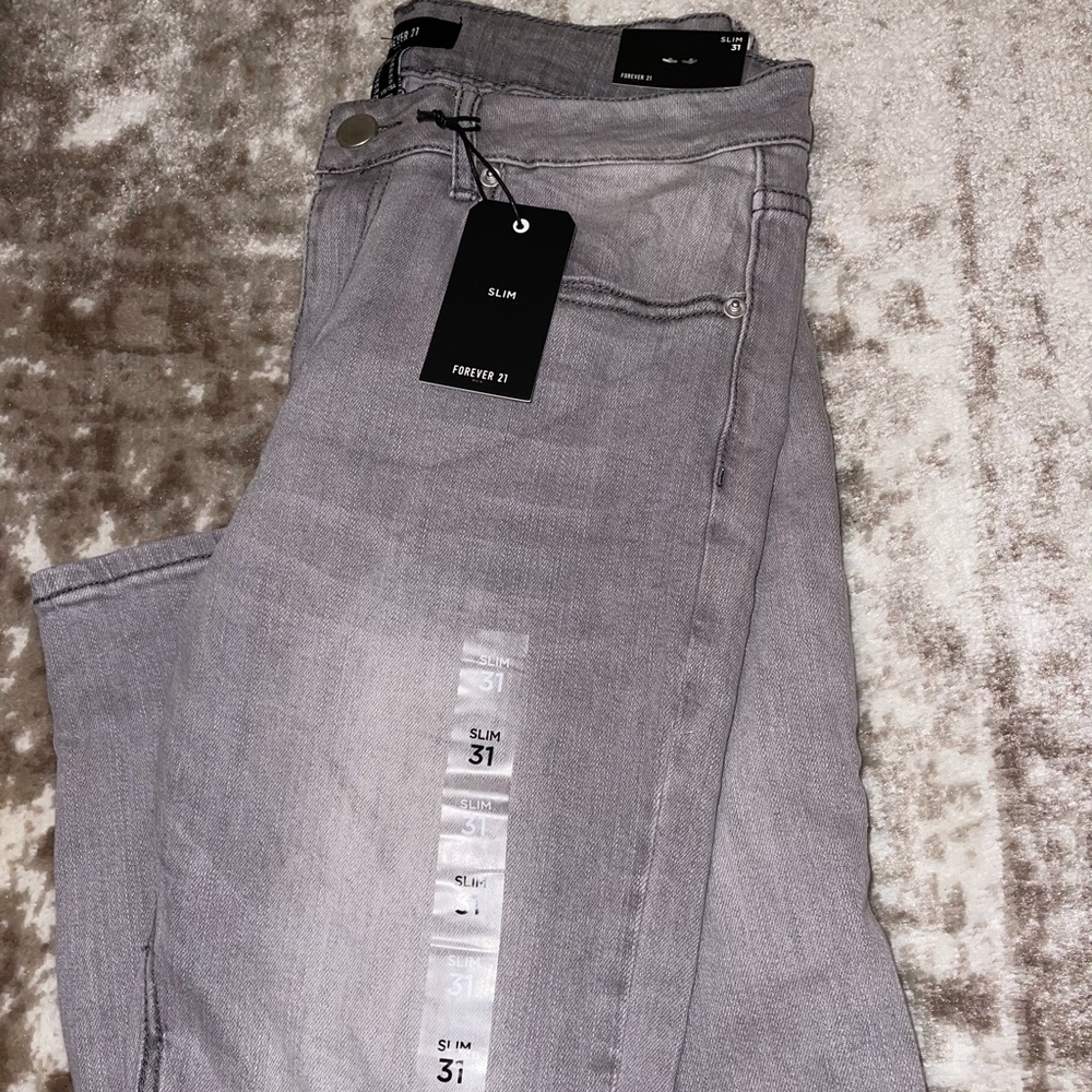 Men’s Slim Gray Jeans
